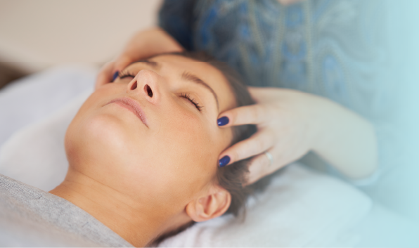 Head Massage representing Somatic Therapy